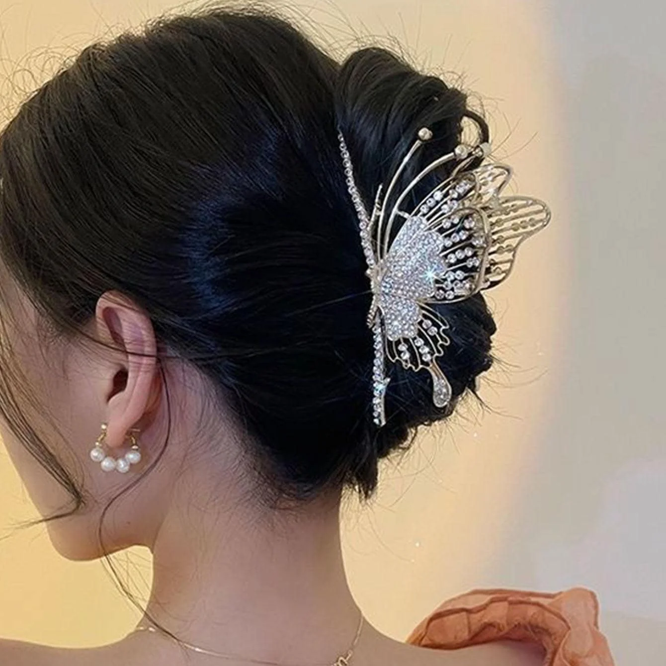 

Rhinestone Butterfly Decor Hair Claw Party