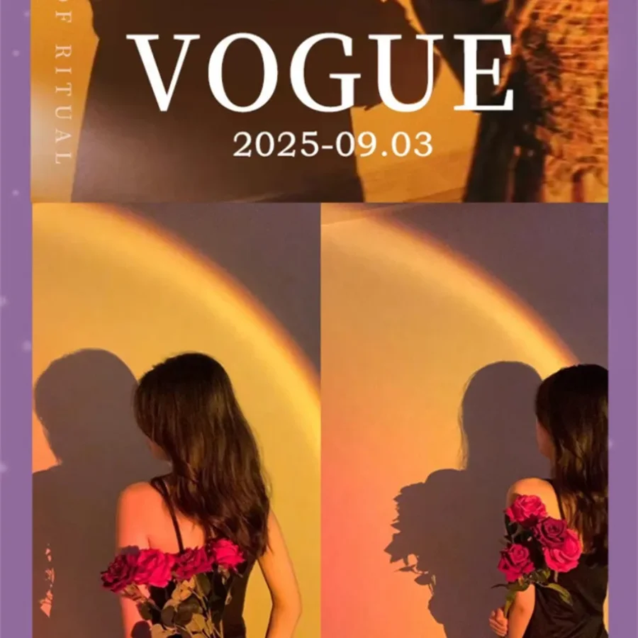 Photography Light 5V USB Sunset Lamp Projector Home Decor Night Light Portable Mood Light for Living Room Wall Neon Light