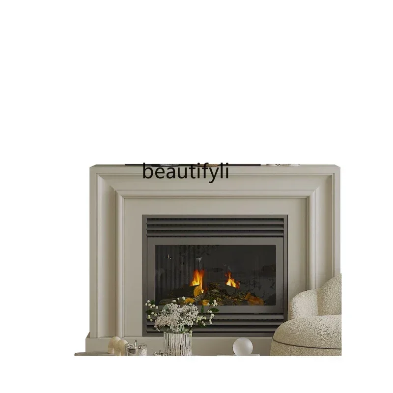 

LJYLXFireplace dining room end view cabinet new American decorative cabinet floor wooden entrance living room storage customi