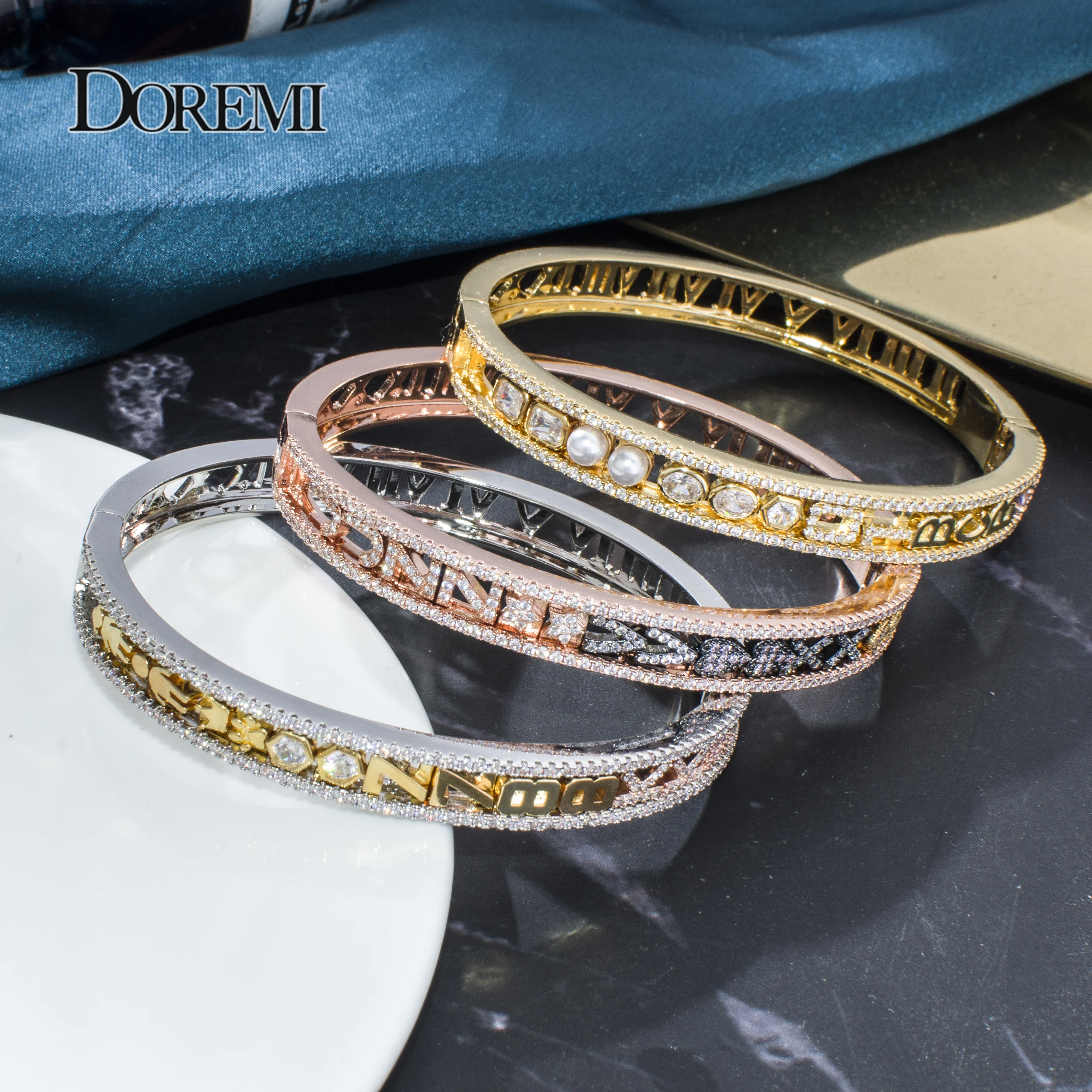 Lateefah detachable and charming personalized bracelets for women, customizable name bracelets as gifts, ice smooth bracelets an