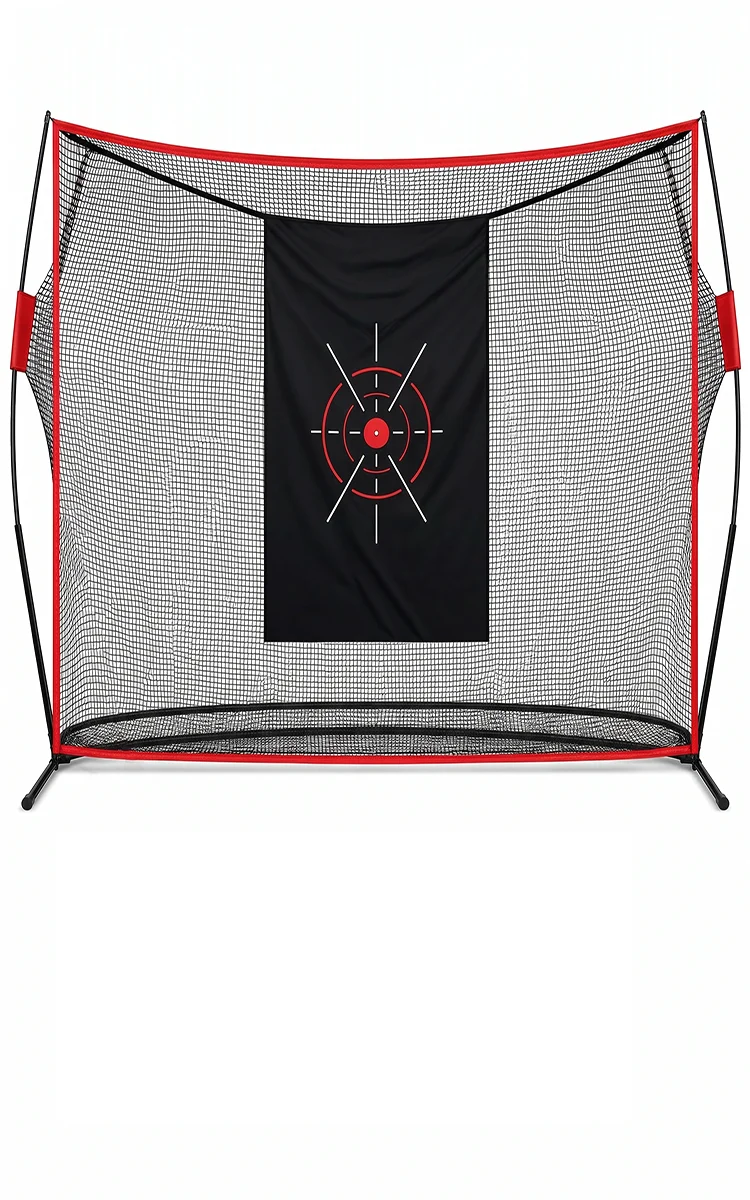 10x7ft Golf Hitting Net with Double-Sided Protection - Heavy Duty Golf Practice Net for Indoor Outdoor Driving Chipping