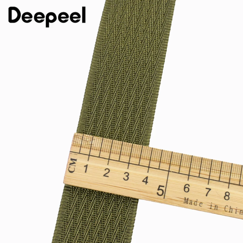 

5/10Meters 38mm Nylon Webbing Strap Crochet Bags 2.4mm Thick Decorative Braid Ribbon Garment Belt Sling Band Sewing Accessories