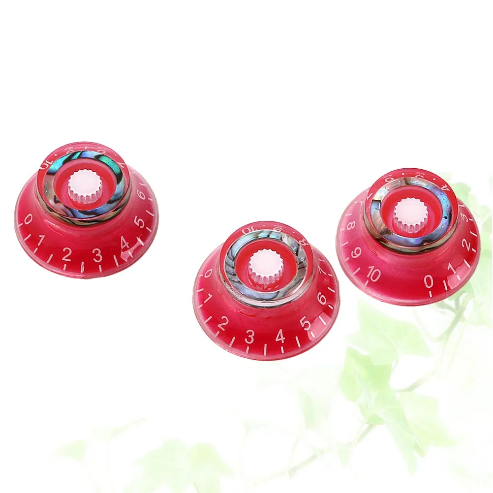 

3 PCS/Set Electric Guitar Knobs Potentiometer Pegs for Volume Accessories Control Cap Universal
