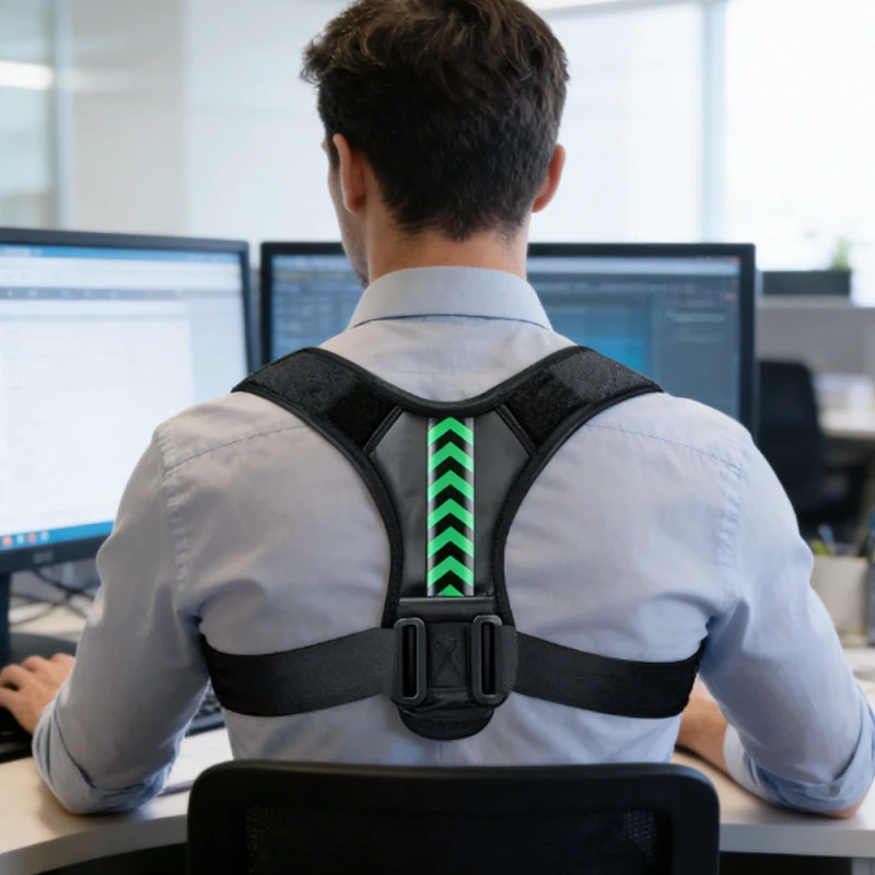 1pcs  Adjustable Back Shoulder Posture Corrector Belt Clavicle Spine Support Reshape Your Body Home Office Sport Upper Back