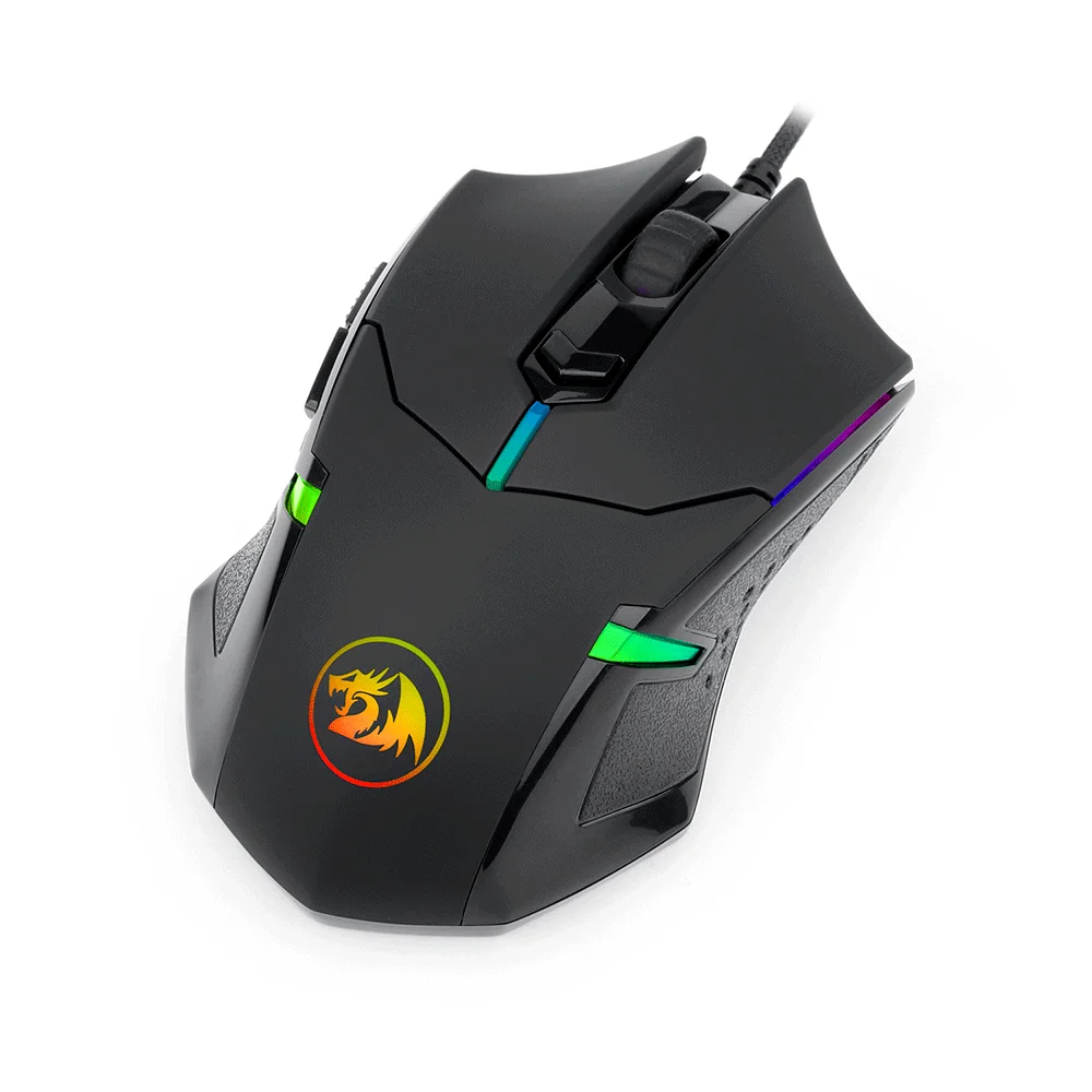 Redragon Centrophorus Mouse Gamer 7200DPI 6 Buttons RGB M601-RGB Black