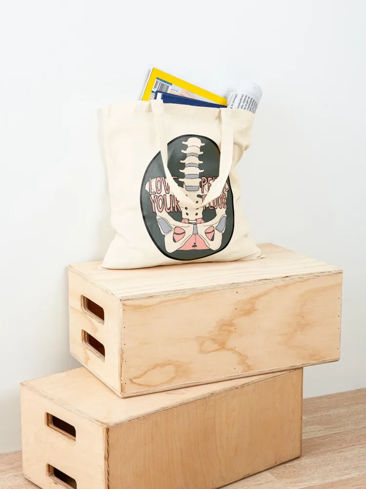 Love your pelvic floor Tote Bag Portable shopping bag shoping bag shopping trolley Cloth bags