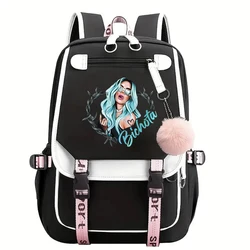 Hot Karol G Bichota Music Album Backpack Plush Schoolbag  Funny Unisex Y2K Aesthetic Manana Sera Bonito Backpack