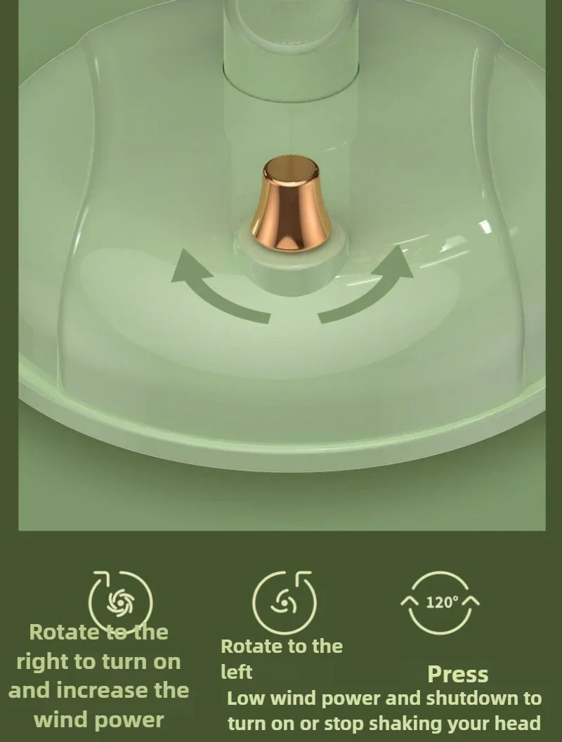 

Superior Summer Countertop Electric Fan Desktop Shaking Table Fan Usb Rechargeable Silent Air Circulation Fan 136 ° Shaking Head