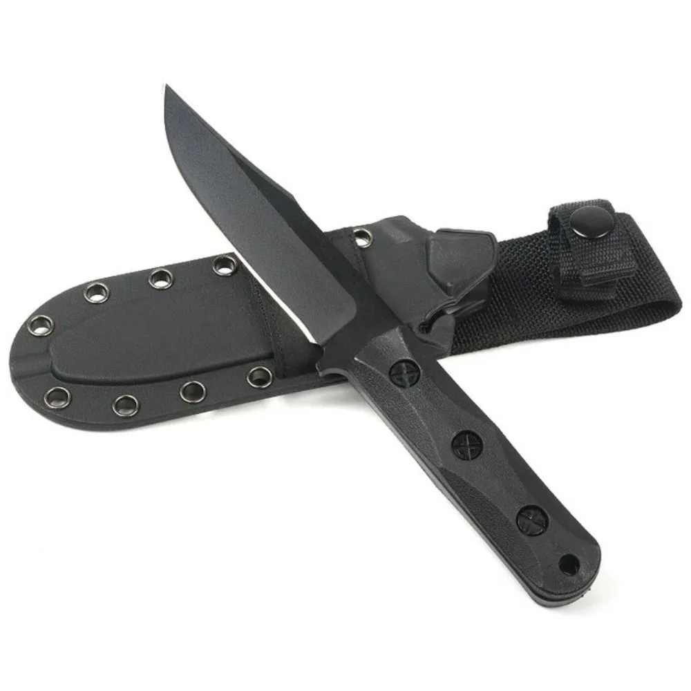 

Прямой нож из нейлонового волокна для активного отдыха, треккинга, самообороны, охоты, рыбалки, портативный инструмент для альпинизма и других видов активного отдыха.