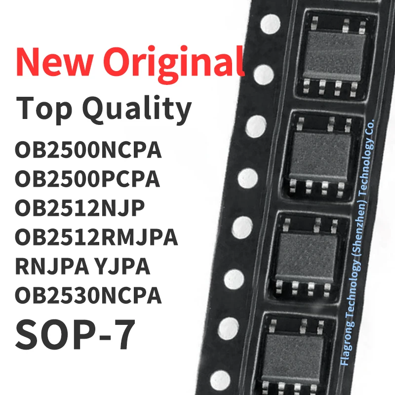 10 قطع OB2500NCPA OB2500PCPA OB2512NJP OB2512RMJPA OB2512RNJPA OB2512YJPA OB2530NCPA SOP-7 رقاقة IC جديد الأصلي