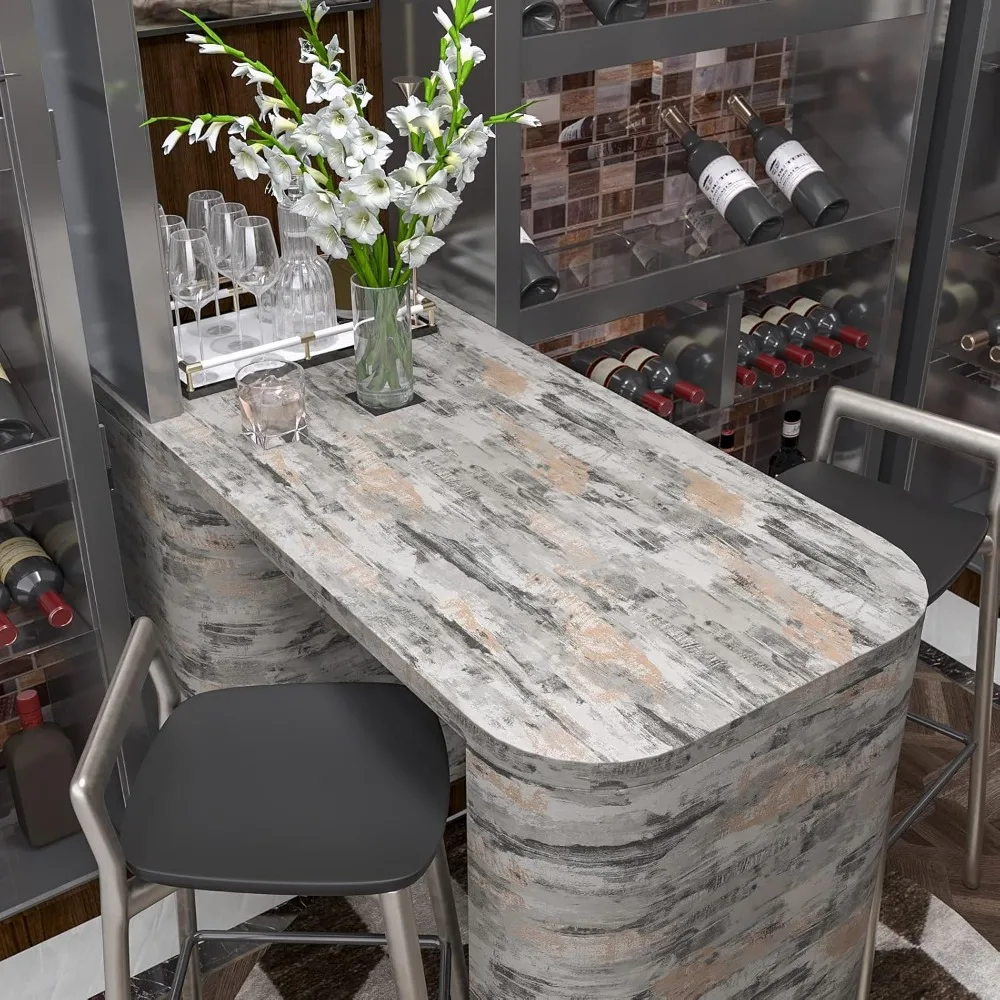 ورق اتصال كبير بمظهر خرساني - ورق حائط أسمنتي ملون مقاس 24 × 708، سميك جدًا ومتين لاستخدام الملصقات المزخرفة