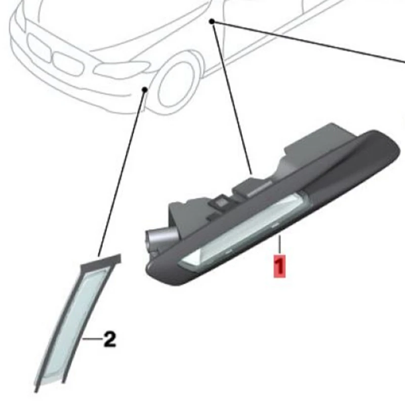 Fender Side Lamp 63137154169 63137154170 For BMW 5 Series F10 F11 F18 2011-2013 Auxiliary Turn Signal Lamps
