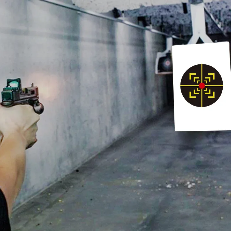 10pcs 6 inch Splatter Target High Visibility Adhesive Shooting Target Stickers Reactive Hunting Shooting Training Paper