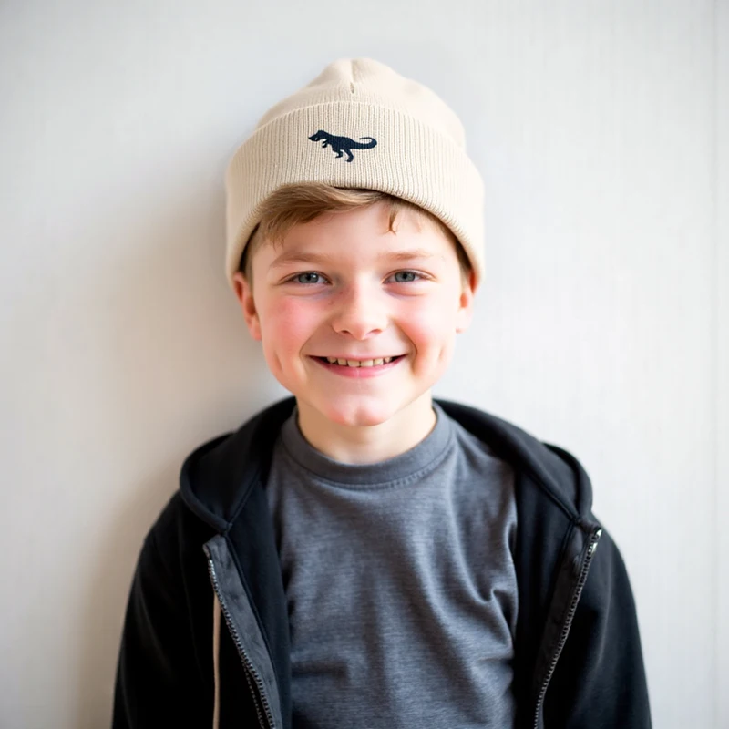 

Baby Hat Knit Beanie for Boys and Girls Winter Warm Knitted Beanie Hats Dinosaur for Skiing Outdoor