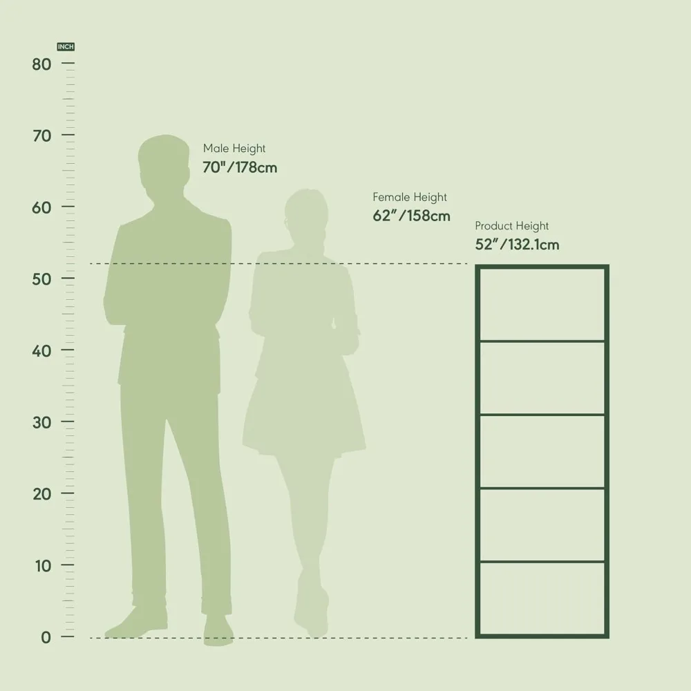 رف كتب من 5 طبقات لغرفة المعيشة وغرفة النوم والمنزل والمكتب ورف تخزين باللون الأبيض #3