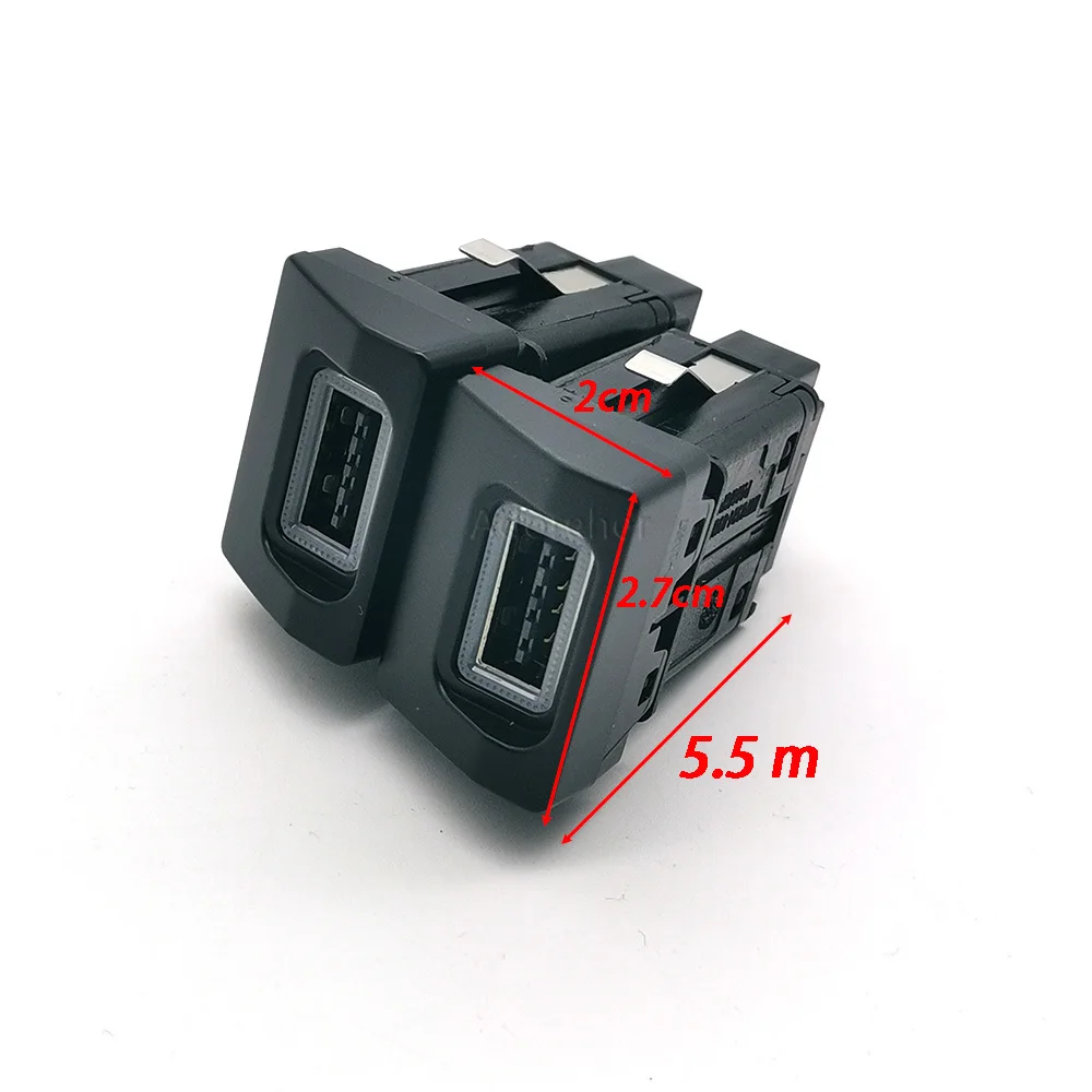 1PC for Skoda 2009-2013 for Superb 2010-2013 Car Single/Dual Port Type C PD QC3.0 USB Charger Green LED Charging Adapter Socket