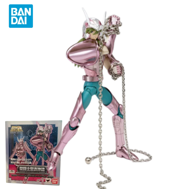 

Bandai Original Saint Seiya Anime Figure Cloth Myth EX Andromeda Action Figure Toys for Kids Gift Collectible Model Ornaments