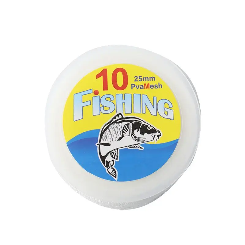 10m PVA Durchmesser 25/37mm Mesh Für Karpfen Angeln Wasser Löslich Grundfutter Feeder Mesh Trichter Angeln Locken tasche Angeln Zubehör – Detail 7