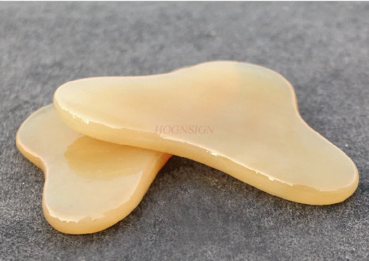 

Скребок Гуаша, натуральный бычий рог, скребковая доска для плеч, массажная доска, скребковая доска для шеи, доска для красоты лица, глаз