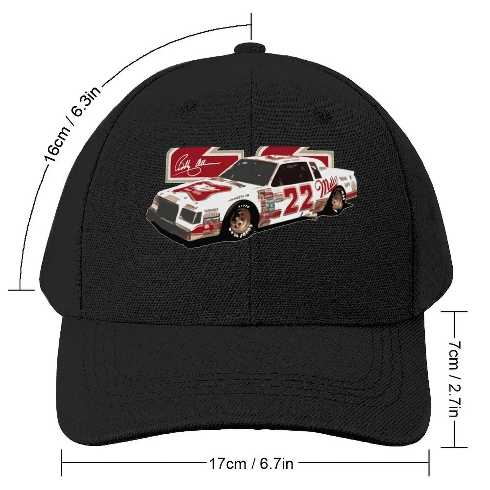 Bobby Allison 1983 Retro Stock Car Baseball Cap Designer Hat Military Tactical Cap Hats For Men Women's