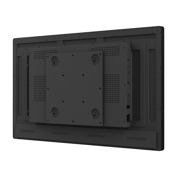 شاشة لافتات رقمية لمركز التسوق 55 بوصة 4k 500cd مع شاشة إعلانات LCD ملونة كاملة لافتات رقمية مثبتة على الحائط