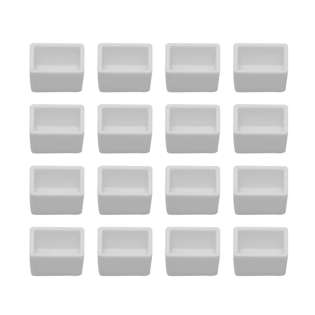 

100Pcs Empty Watercolor Half Pans Sturdy Washable Plastic Pans for Repacking Solid Paints Ideal Sketching Art Supplies Set