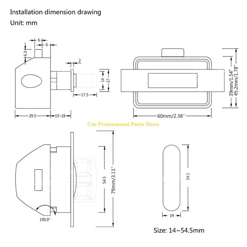 R53D Catadera reemplazo confiable Mecanismo completo Bloqueo Compacto y bloqueo duradero
