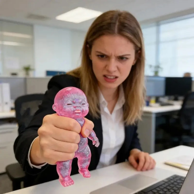 Vivid Sugar Baby Quetschspielzeug, Squishy Baby, langsam aufspringender Stressball, Dekompressionsspielzeug für Erwachsene und Kinder, Stressabbau, Heimdekoration