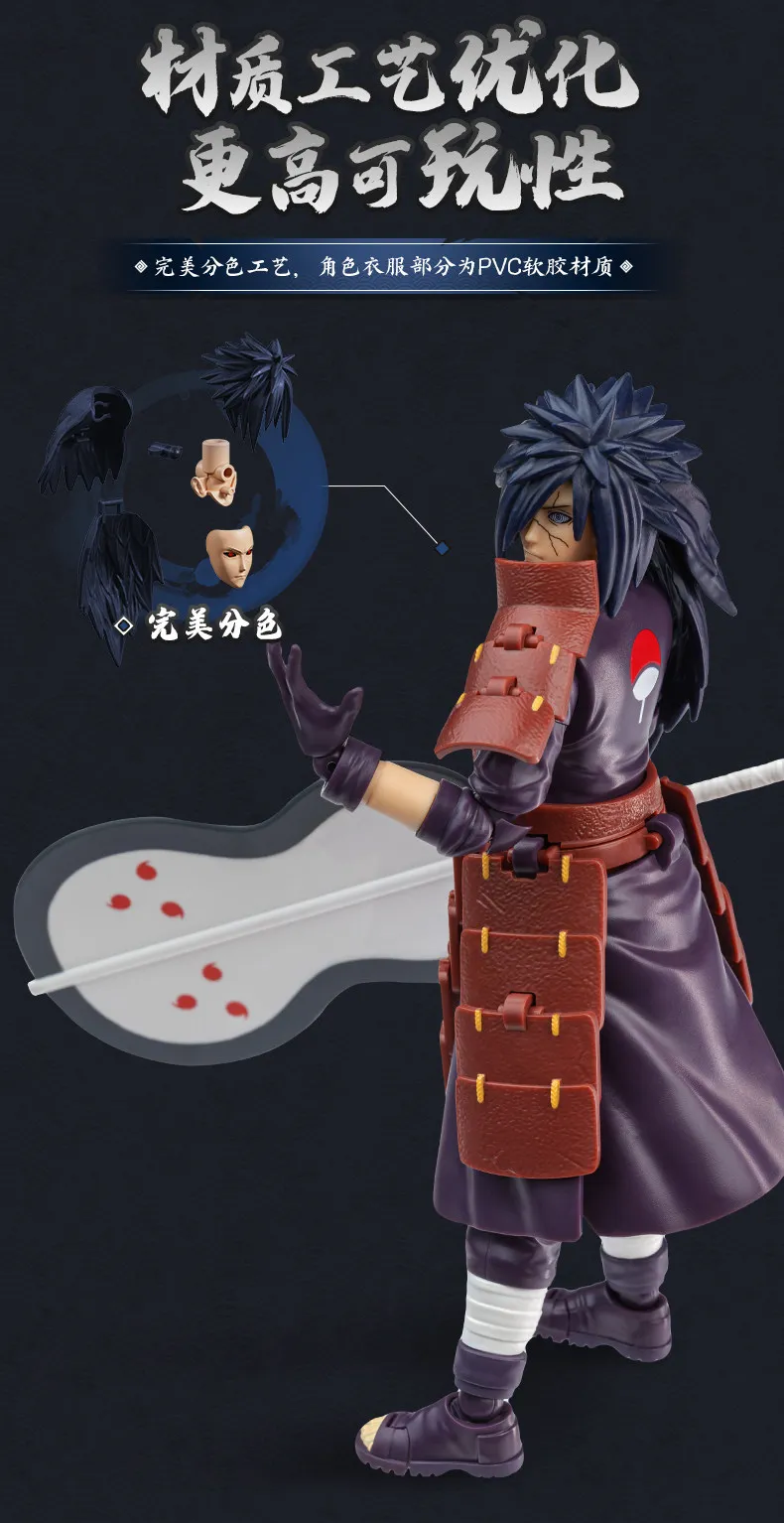 Genuine Blokees Naruto Model Kits Namikaze Minato Hatake Kakashi Haruno Sakura Madara Sasuke Figures Assembly Trendy Toy Gift