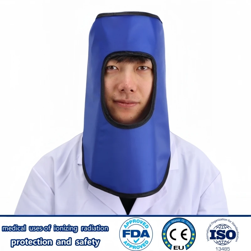 0.35/0.5mmpb lead radiation cap x-ray gamma ray protective headgear for radiological workshops nuclear industry safety equipment