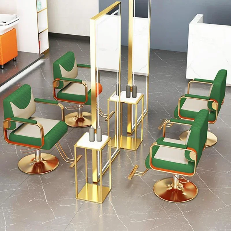 

Классическое парикмахерское кресло с одним подъемным механизмом, регулируемое, на колесиках, вращающееся, винтажное, для салонов красоты