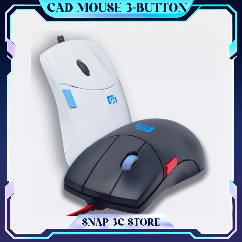 New CAD Mouse Custom Macro Keys for AutoCAD SolidWorks Blender SketchUp 3D Modeling Designer Ergonomic Mouse