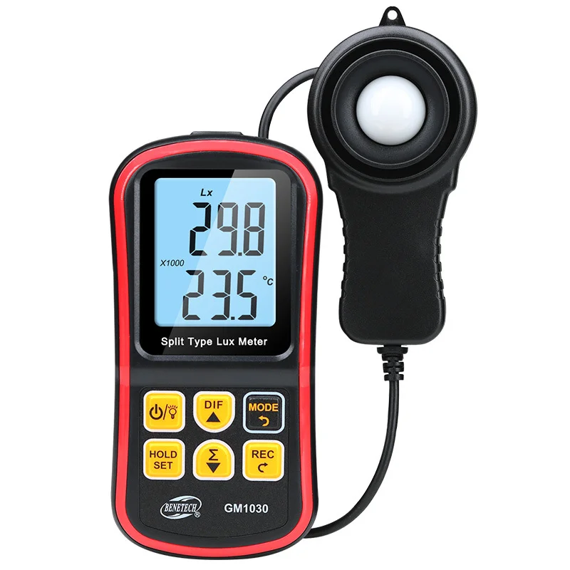 

Lux Meter Digital BENETECH GM1030 Handheld Photometer Split Lux Meter