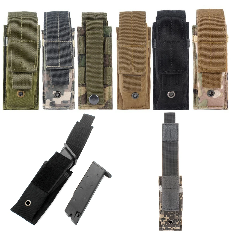 Outdoor Molle Magazine Pouch Tactical Small Bag Multi-purpose Single Magazine Bag Hunting Equipment Light Clip Pouch