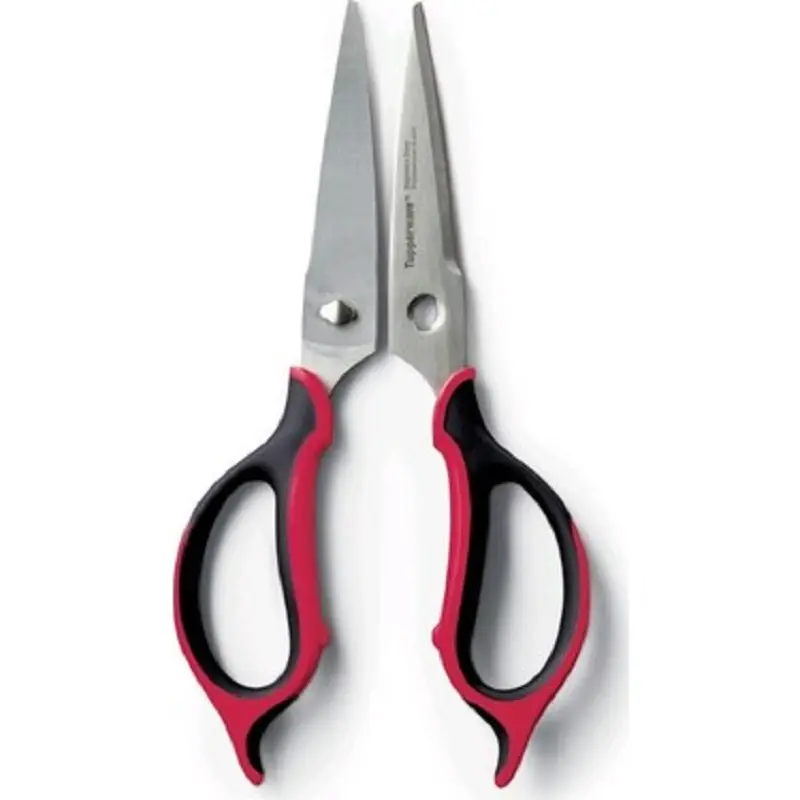 Kitchen Shears, Tupperware Kitchen Utility Shears Ergonomic-Scissors Red-Black