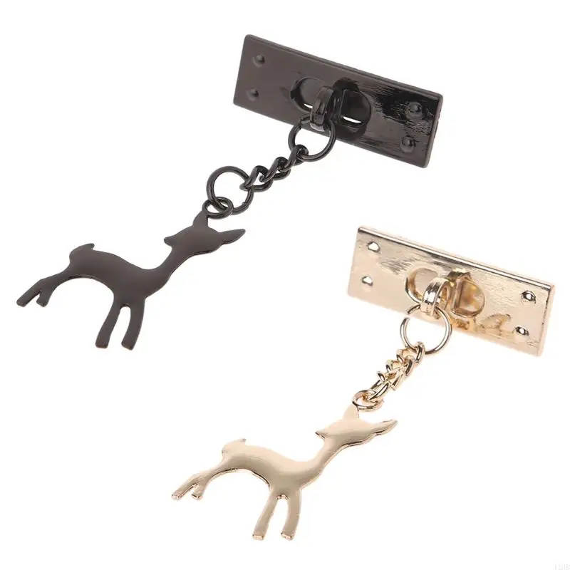 

J2HB Deer Pendant Metal Decoration for DIY Handbag Craft Shoulder Bag Hardware