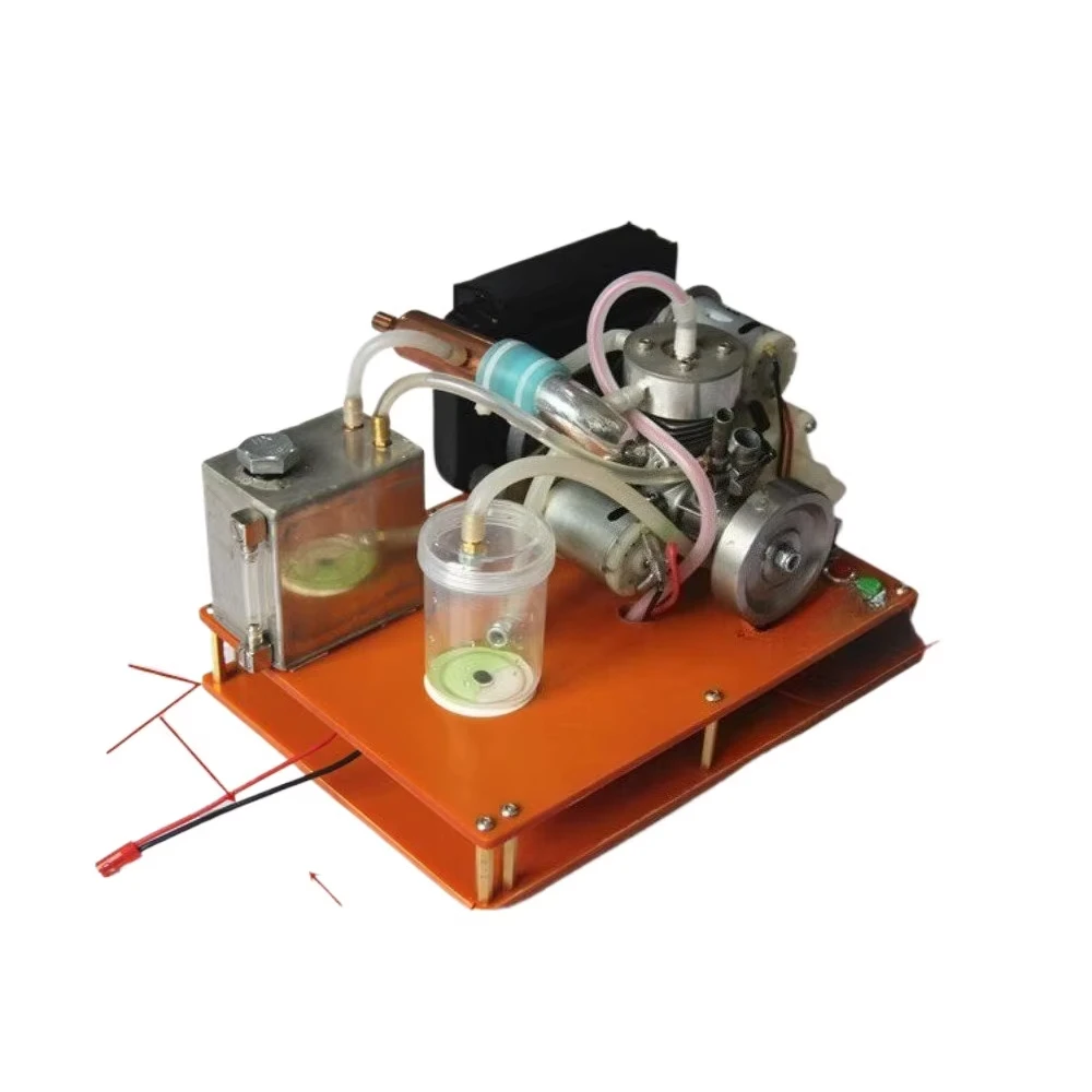 Miniature Two Stroke Water Cooled NIKKO Engine Cooling System Modification Debugging Completed Engine Model Finished Product