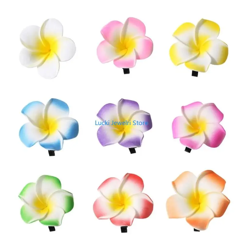 

193E Colorful Resin Hair Accessories for Vacation Mother Daughter Hairpins 36 Pieces