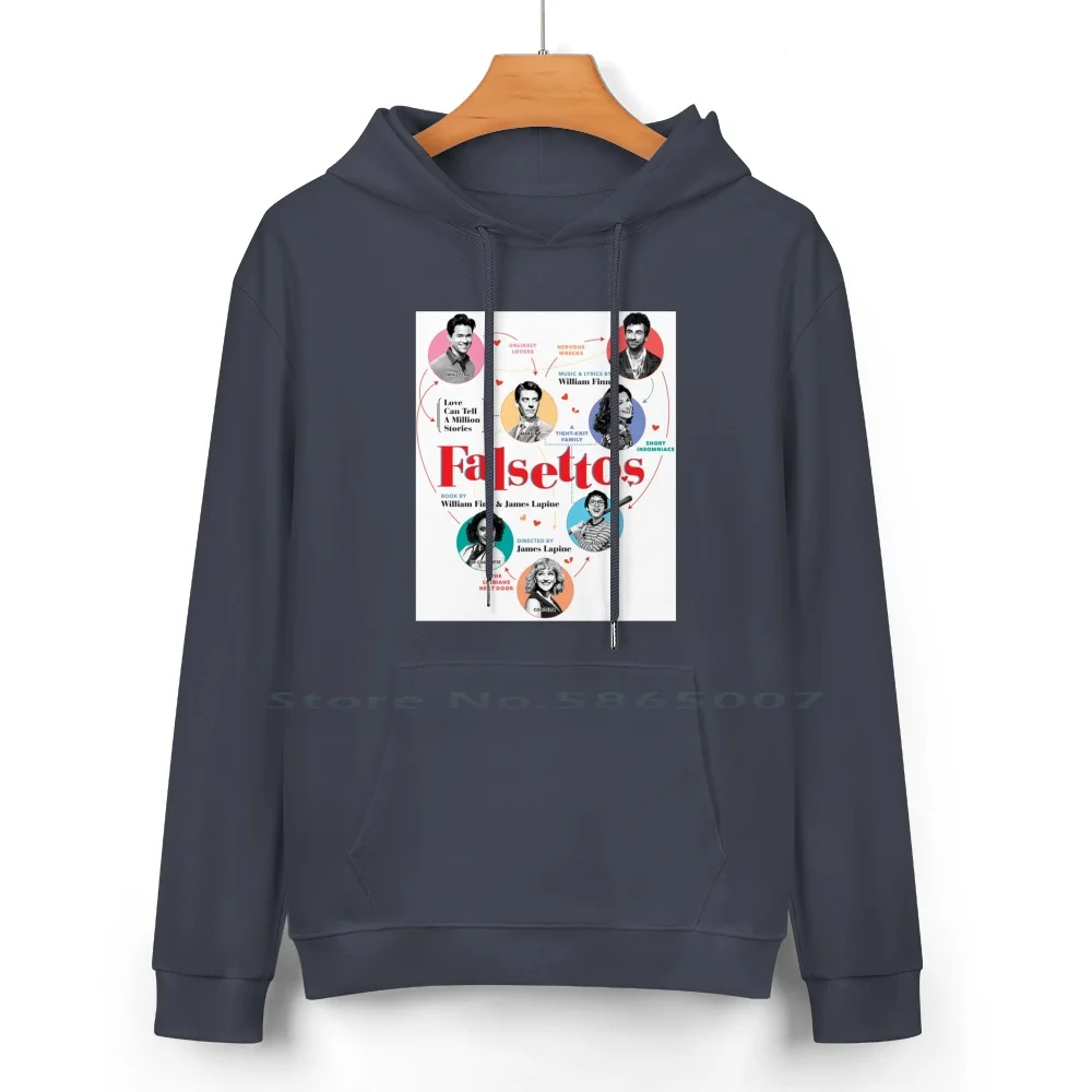 Falsettos 2016 Poster Pure Cotton Hoodie Sweater 24 Colors Falsettos Falsettoland March Marvin Christian Borle Whizzer Brown