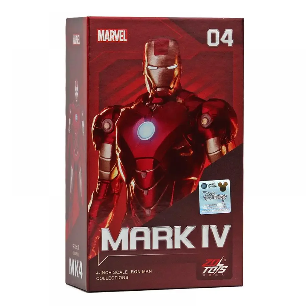 Popular Hasbro 4 pulgadas Iron Man Mk1-Mk7 serie versión Base móvil Anime modelo de dibujos animados juguete regalo de cumpleaños coleccionables