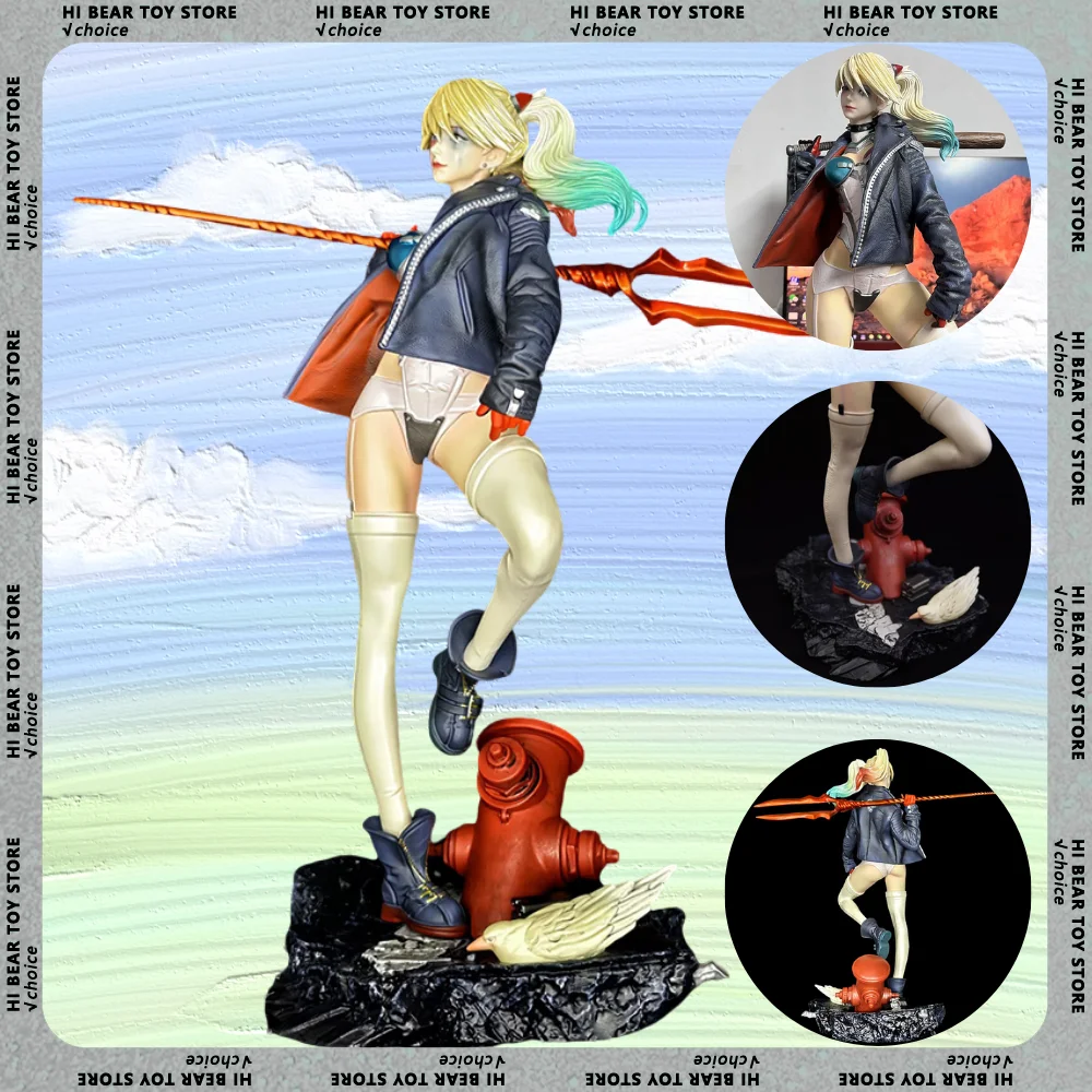 

33cm Harleen Quinzel Action Figure Model Harley Quinn Figures High Quality Version The Clown'S Girl Decoration Statue Toys Gifts