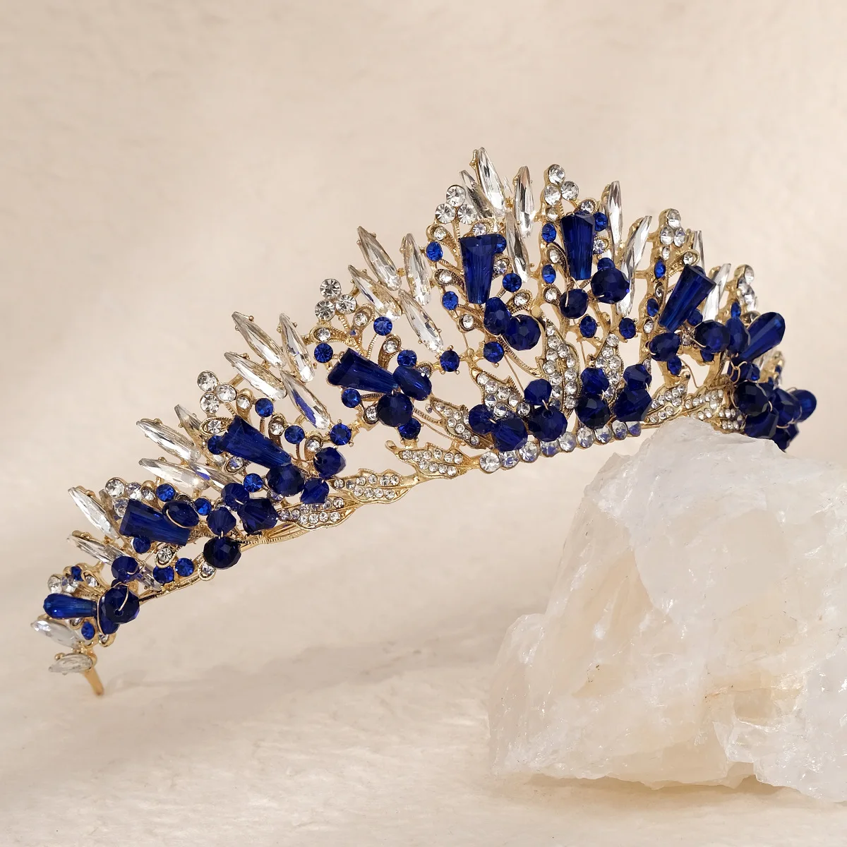 CC التيجان للنساء الزفاف إكسسوارات الشعر خوذة الزفاف المشاركة Hairwear خمر Headbands كريستال التويج هدية hx710 #2