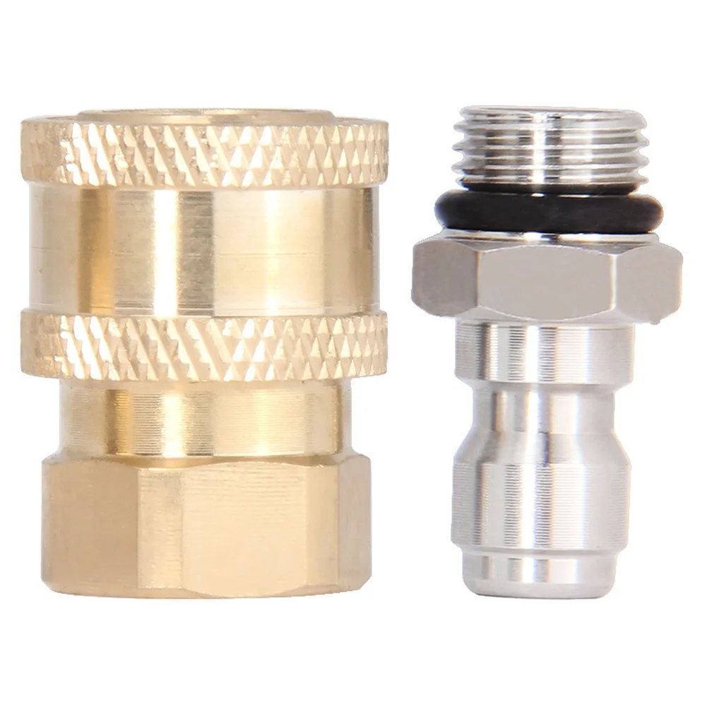 

Латунный адаптер быстрого подключения M14x1 5 для мойки высокого давления, совместимый с насадками для очистки пены и распыления