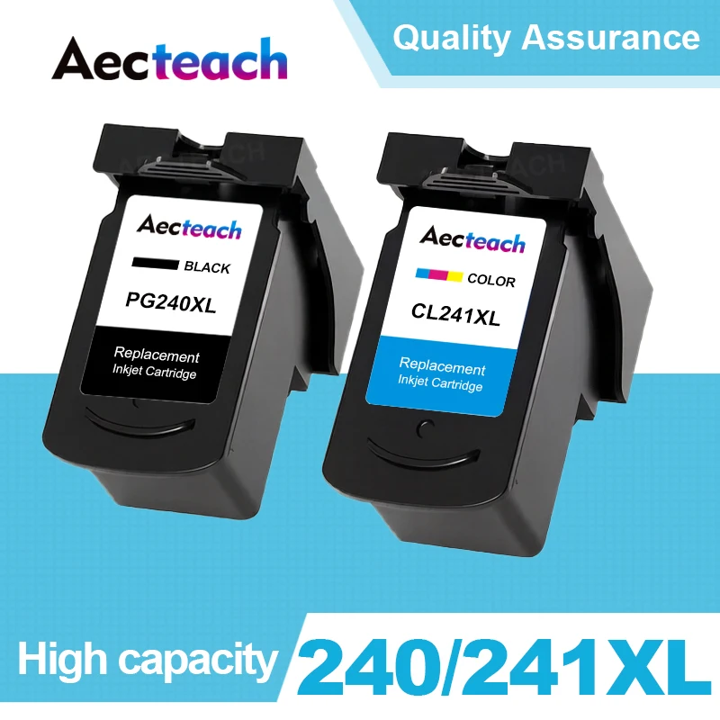 

Чернильный картридж Aecteach PG240 CL241 (PG-240 CL-241 PG 240 CL 241 XL) для принтеров Canon Pixma MG2120 MG3120 MG3220 MX372 MX432 MX512