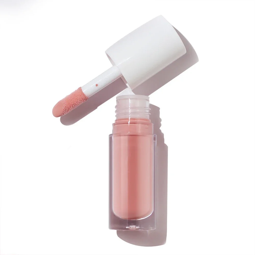 

6ml White Lid Transparent Tube Bright Lip Glaze Waterproof Pigment Private Label Lipgloss Custom Bulk Makeup Beauty