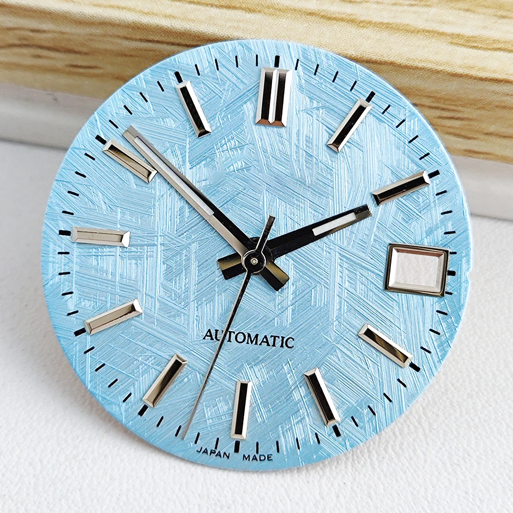 28.5 مللي متر جديد NH35 الطلب S شعار الملمس الطلب ضوء الليل الحرة ساعة رجالي اكسسوارات تحديث حركة NH35 #4