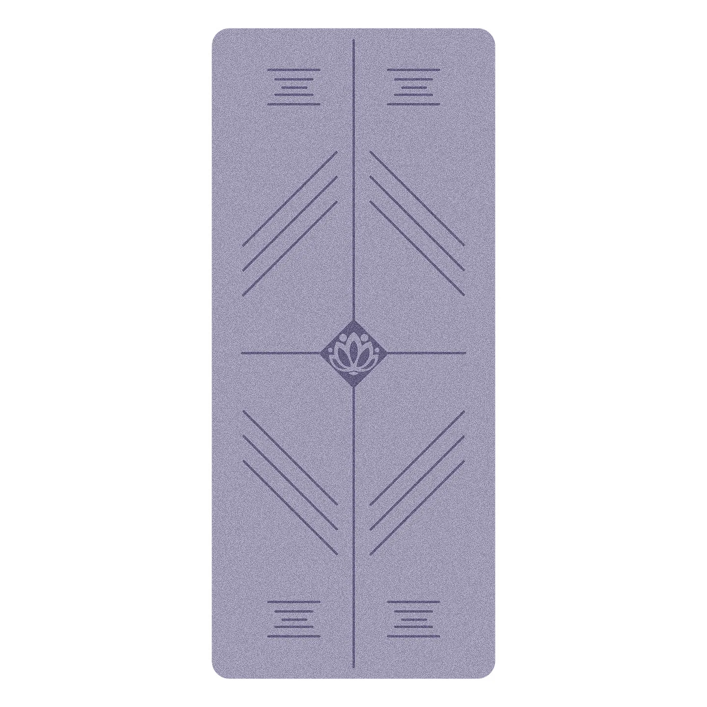 Lezyan 6MM Thickened Widened Matte PU Natural Rubber Yoga Mat Sweat Absorption Non-slip Exercise Fitness Gymnastics Exercise Gym