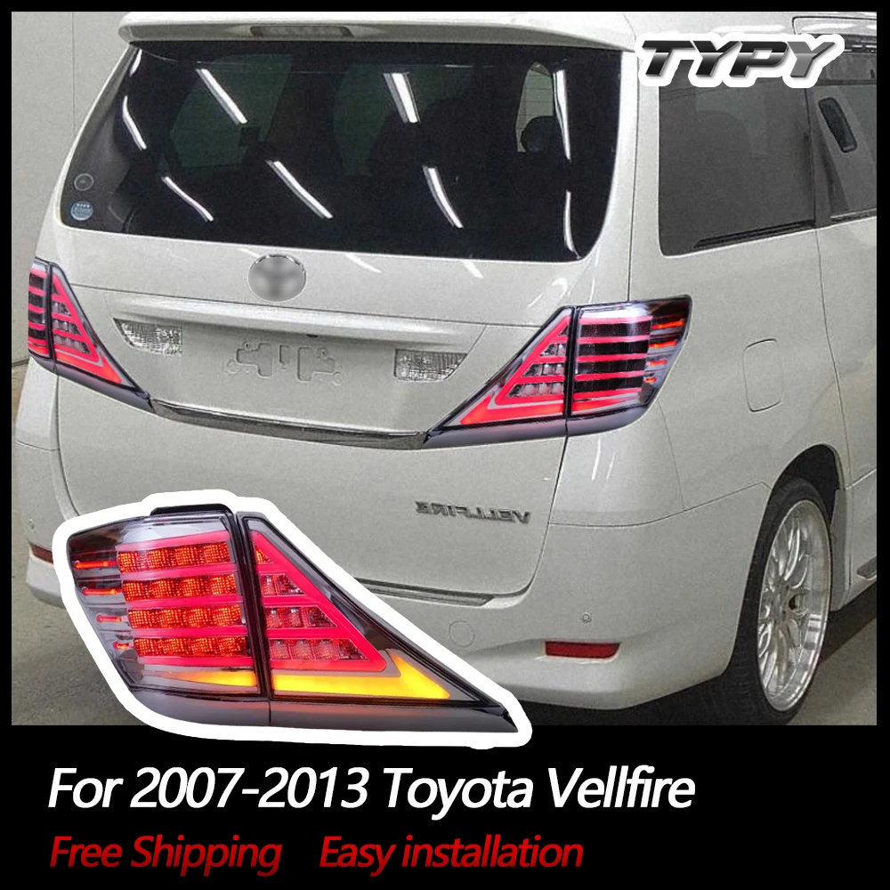 

LED Taillights Vellfire 2007-2013 Gen 2th Tail Lamps Rear Sequential Indicartor Running Signal Tail Lights For Toyota Alphard