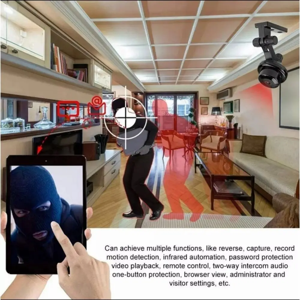 Micro Video Recorder Mini Camera Wireless Design Motion Detection Two-Way Talk Camera Night Vision Alarm System Wireless Camera