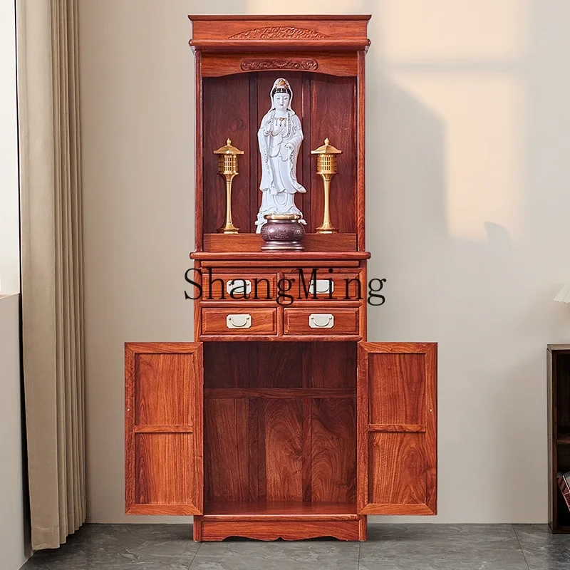 

CL niche New Chinese vertical cabinet Guanyin Shrine shrine Standing cabinet Bodhisattva worship platform